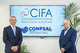 Andrea Cafà (CIFA) e Angelo Raffaele Margiotta (CONFSAL)