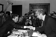 Aldo Moro con Enrico Berlinguer