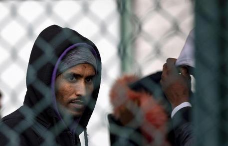 Un migrante a Cstelnuovo di Porto © ANSA