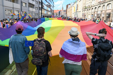 Una manifestazione per i diritti Lgbt