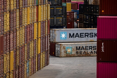 Container in un porto