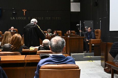 Un'immagine dell'aula dove si è svolto, in questi mesi, il processo per l'omicidio di Nada Cella