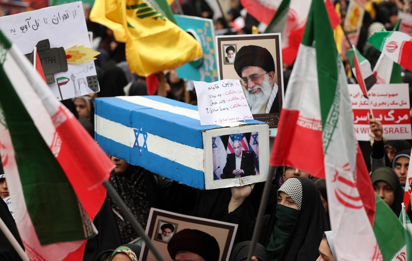 Demonstrators mark the 45th anniversary of the US embassy takeover in Tehran