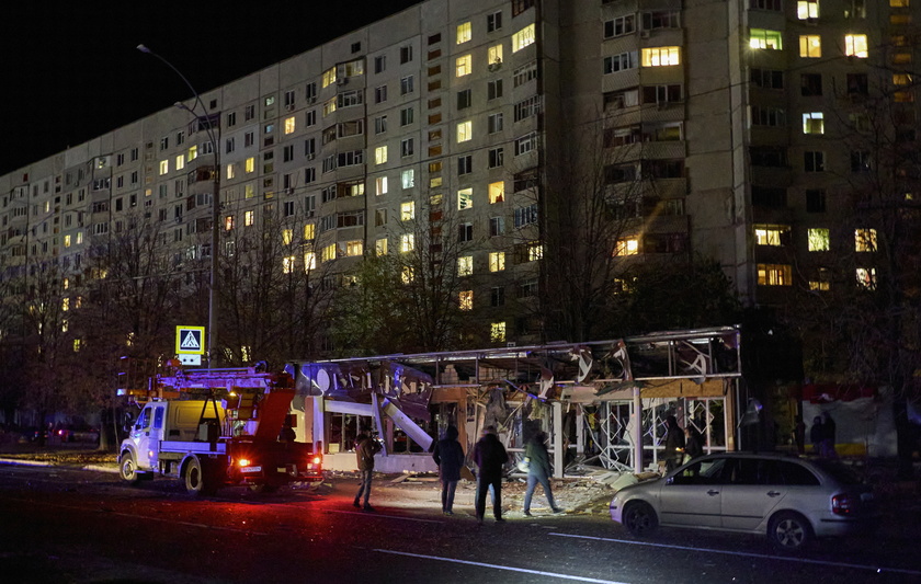 At least 14 injured in glide bomb strike on Kharkiv market