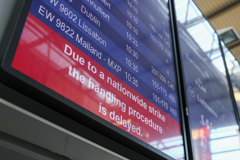 24-hour strike at several airports in Germany