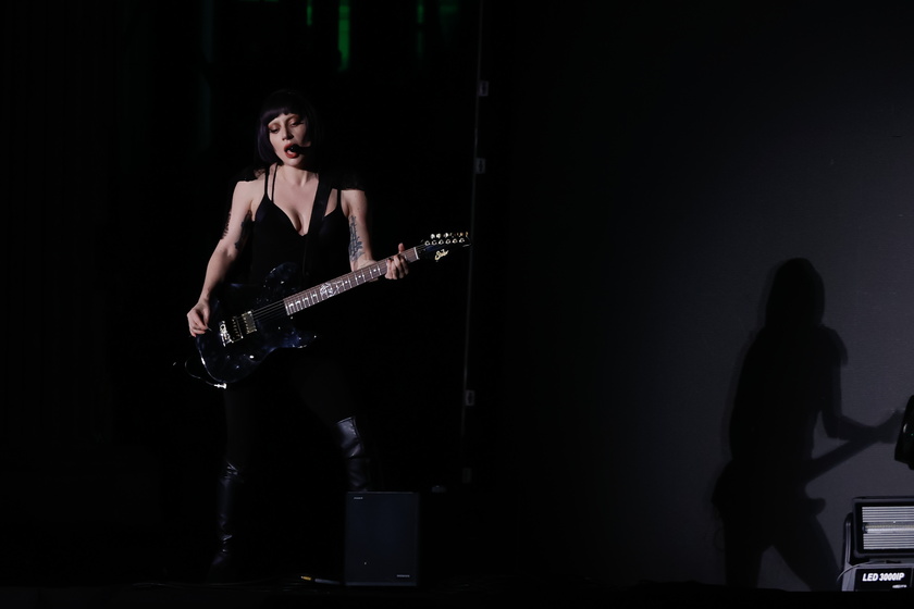 Lady Gaga performs during a rehearsal 