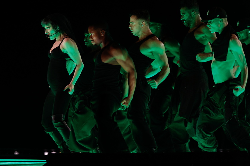 Lady Gaga performs during a rehearsal 