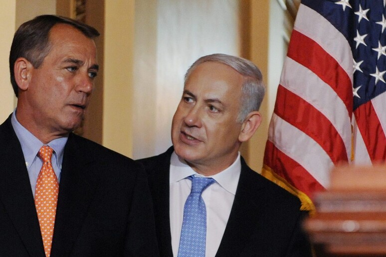 John Boehner con Banyamin Netanyahu - RIPRODUZIONE RISERVATA