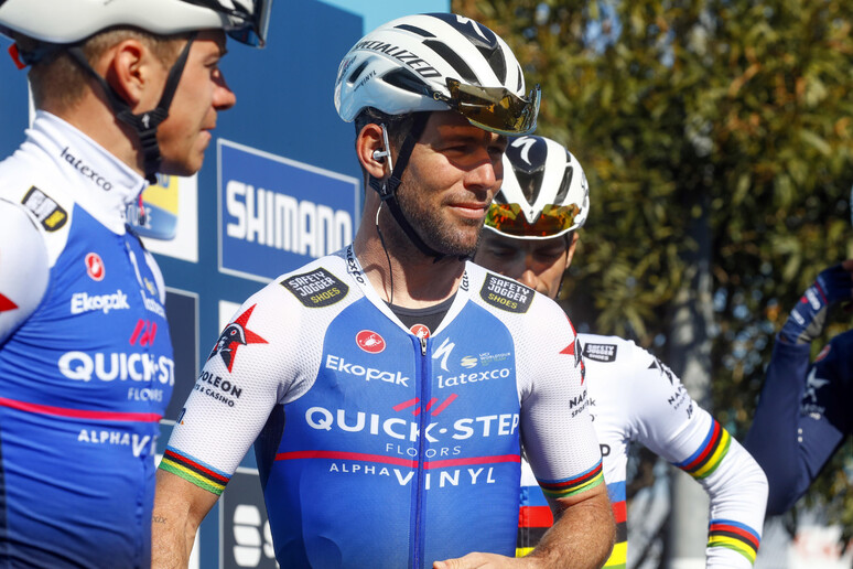 Mark Cavendish alla Tirreno Adriatico 2022 - RIPRODUZIONE RISERVATA