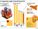 In Italia numero roghi in calo, ma sono più devastanti (ANSA)