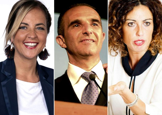 Marinella Sclocco (centrosinistra), Carlo Masci (centrodestra) e Erica Alessandrini  (M5s) © ANSA