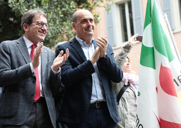 Zingaretti e Muzzarelli © ANSA