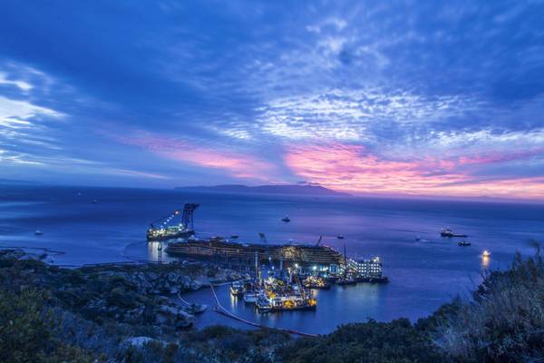 L'alba sull'Isola del Giglio