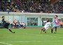 Catania-Livorno 0-1: 6' st Emerson avanza centralmente e scarica un tiro velenoso, Frison respinge, ma Emeghara ribadisce in rete.