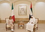 Meloni ad Abu Dhabi, incontra il ministro dell'Industria