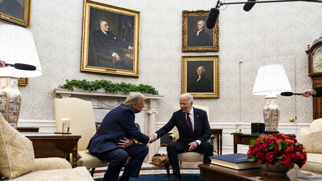 US President Biden hosts President-elect Trump at the White House