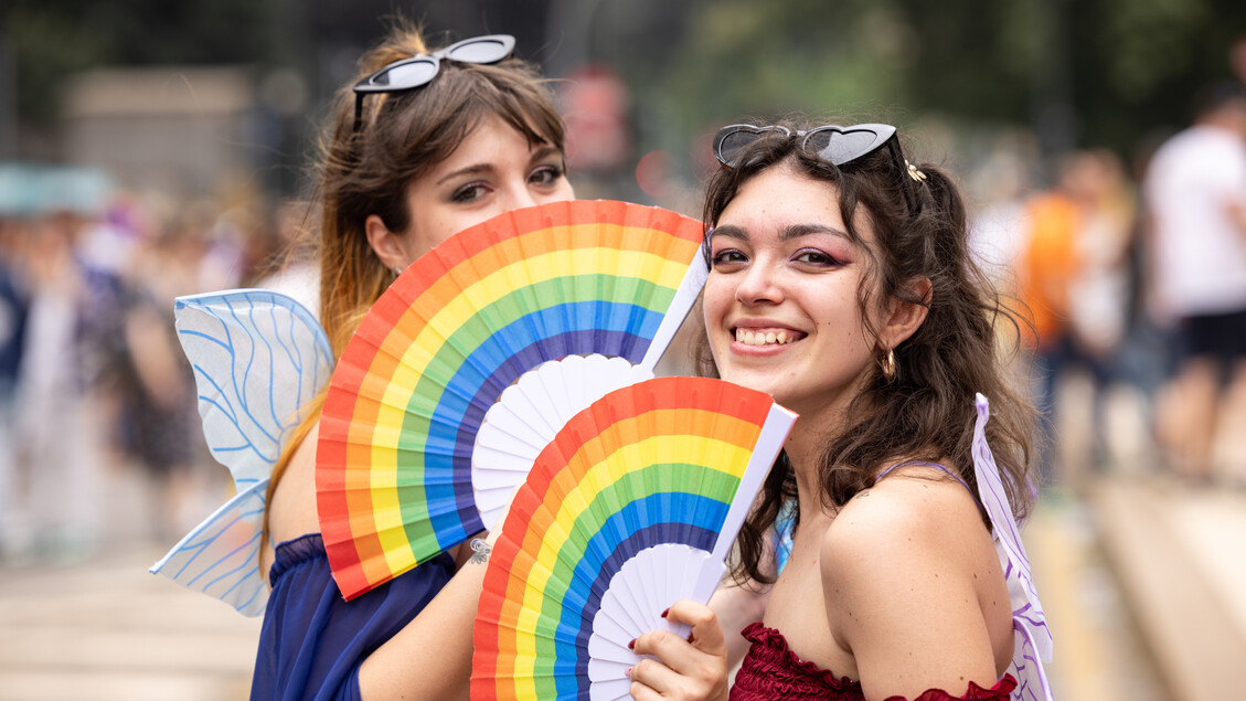 Partecipanti al Gay Pride di Milano