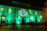 Embaixada do Brasil em Roma iluminada