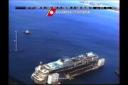 Concordia: l'arrivo a Genova seguito dall'alto
