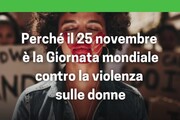 Perche' il 25 novembre e' la Giornata mondiale contro la violenza sulle donne