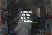 Cinque anni fa l'inizio del Covid in Italia