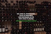 Dal vino al parmigiano, ecco le province che rischiano di piu' con i dazi di Trump