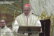Il Papa nel Santuario di Genazzano, quando lo scorso anno da cardinale celebro' la Santa Messa
