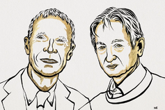 I Nobel per la fisica 2024 John Hopfield e Geoffrey E. Hinton. Fonte: www.nobelprize.org