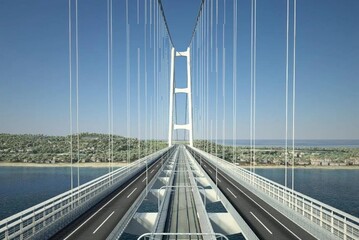 Un rendering del Ponte sullo Stretto