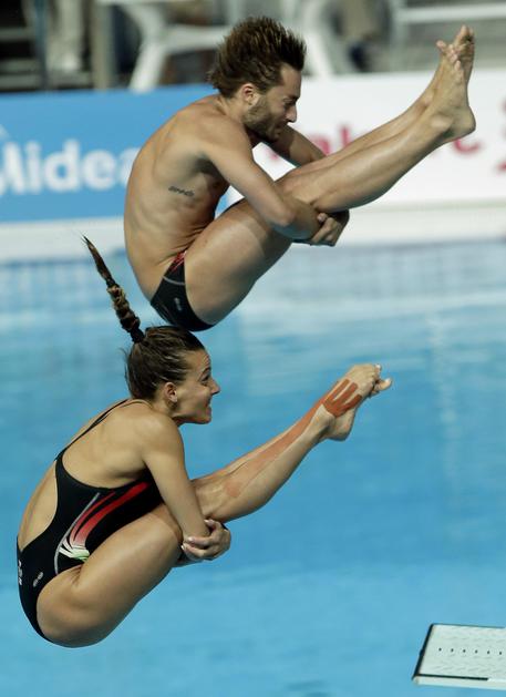 Tania Cagnotto e Maicol Verzotto © AP