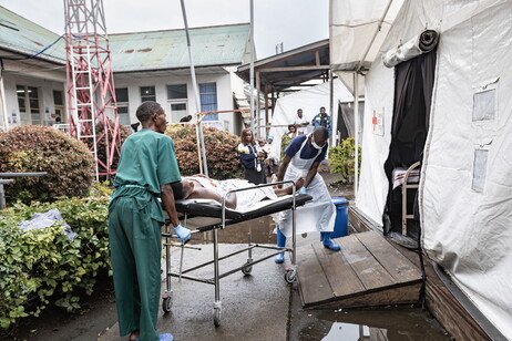 A victim of fighting between the M23 rebels and the Armed forces of the Democratic Republic of Congo