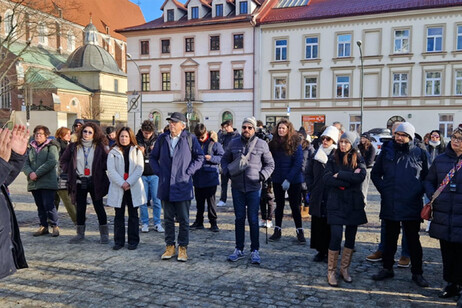 I ragazzi di Roma in visita al ghetto di Cracovia