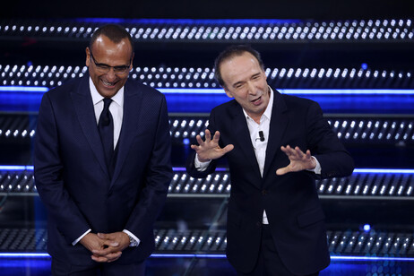 Carlo Conti e Roberto Benigni