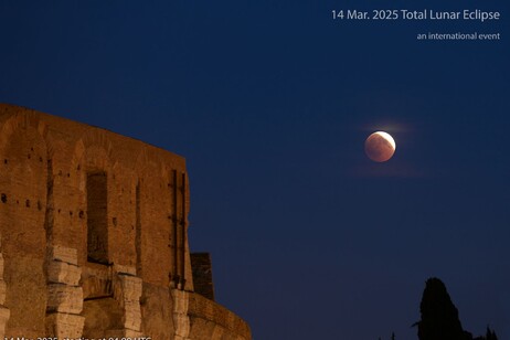 All’alba di venerdì 14 marzo la Luna si prenderà la scena con un’eclissi totale (fonte: Gianluca Masi - Virtual Telescope Project)