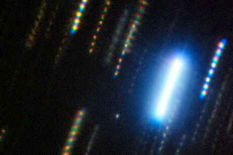 L'immagine dell'asteroide 2024 YR4 catturata dal telescopio Gemini South in Cile (fonte: International Gemini Observatory/NOIRLab/NSF/AURA/M. Zamani)