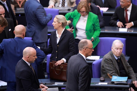 Election of German Chancellor and swearing-in of the cabinet at Bundestag in Berlin