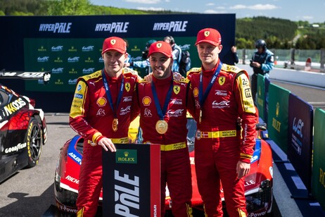 Wec: tre Ferrari davanti a tutti in qualifiche della 6 Ore di Spa