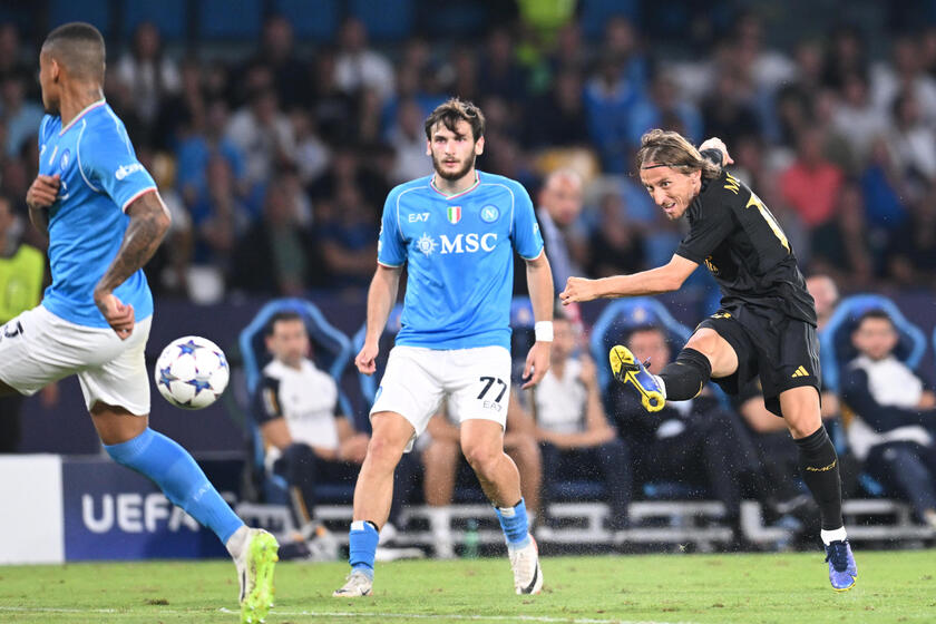 UEFA Champions League; Napoli-Real Madrid - RIPRODUZIONE RISERVATA