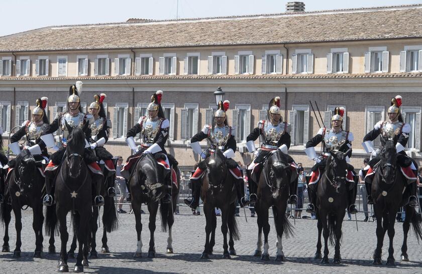 Solemn Changing of the Guard of Corazzieri regiment - RIPRODUZIONE RISERVATA