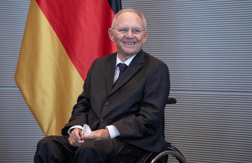 Belarusian opposition leader Sviatlana Tsikhanouskaya in Berlin - RIPRODUZIONE RISERVATA