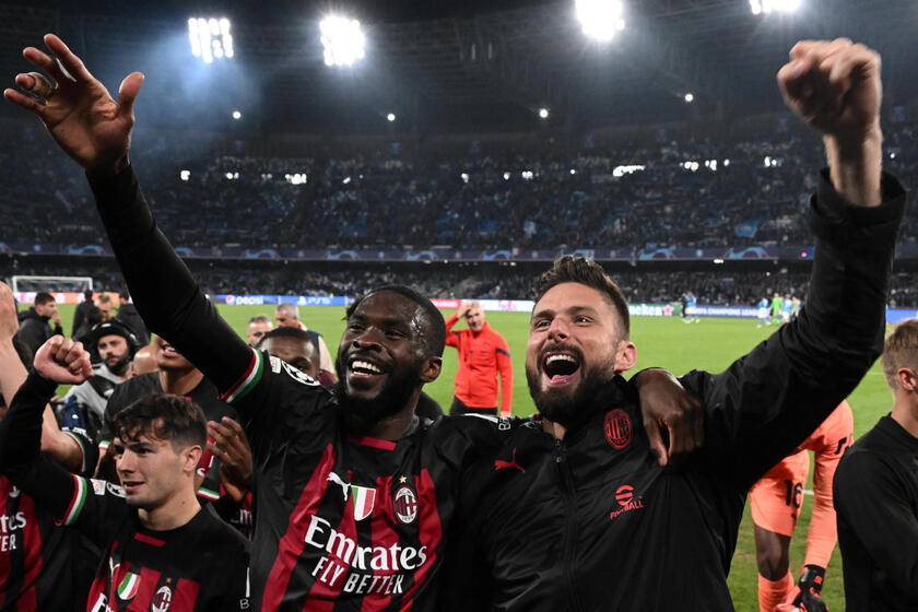 I rossoneri in semifinale di Champions - RIPRODUZIONE RISERVATA