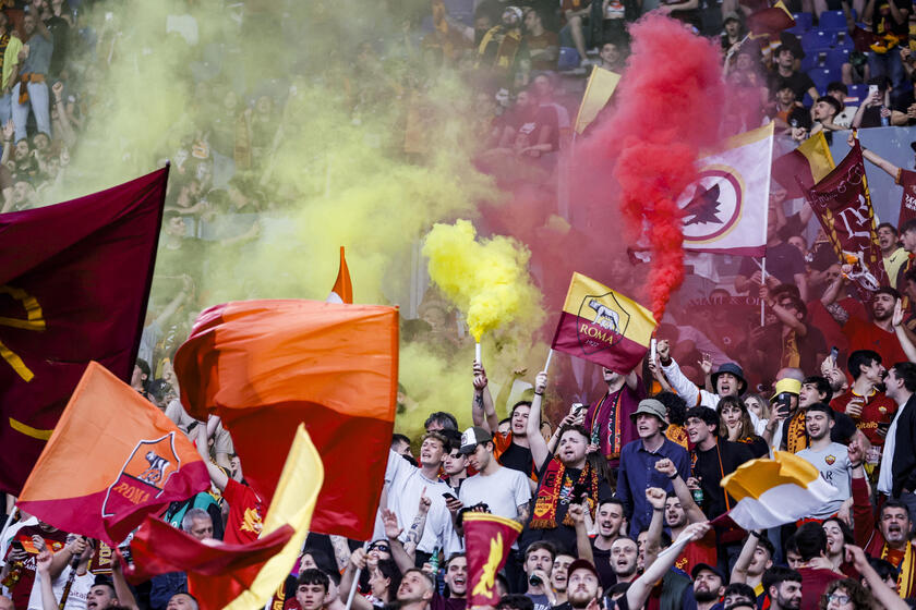 AS Roma supporters watch Europa League final between Sevilla FC and AS Roma - RIPRODUZIONE RISERVATA