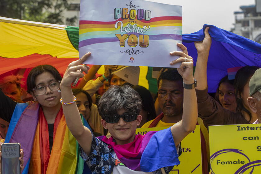 Pride a Katmandu © ANSA/EPA