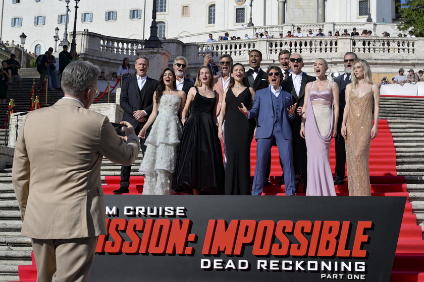 Tom Cruise in Rome for latest  'Mission: Impossible ' photocall - RIPRODUZIONE RISERVATA