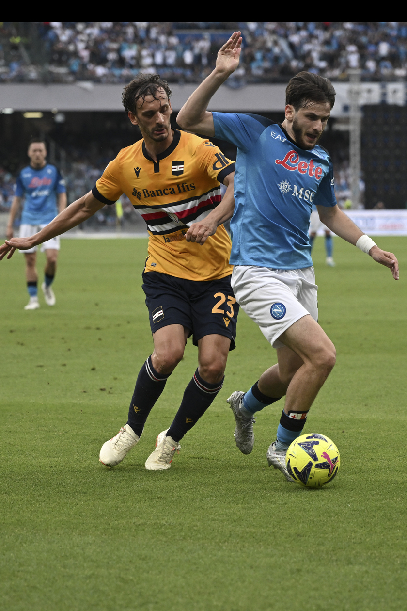 Soccer: Serie A SSC Napoli - UC Sampdoria - RIPRODUZIONE RISERVATA