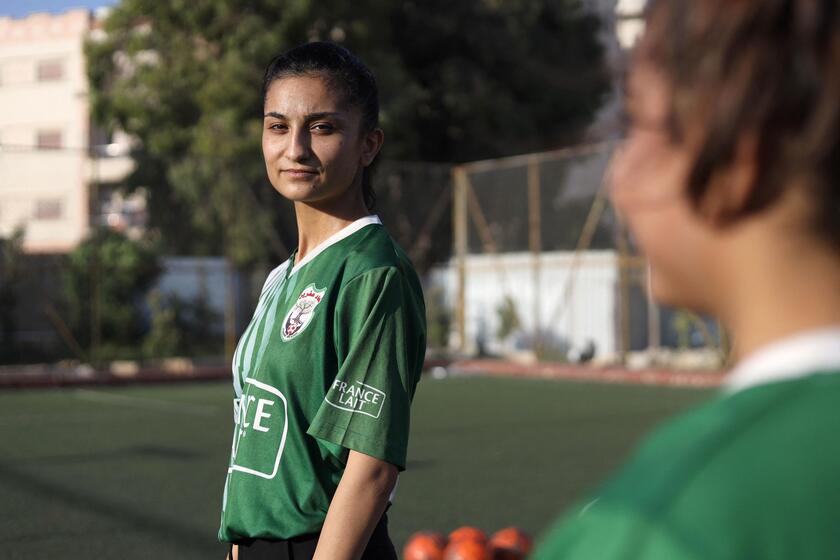 SYRIA-SPORTS-FOOTBALL-WOMEN © ANSA/AFP