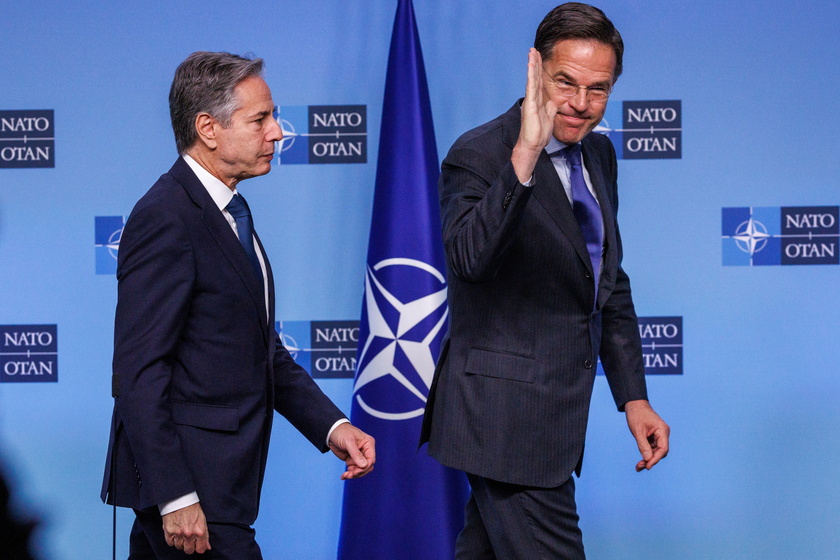 United States Secretary of State Antony Blinken meets with NATO Secretary General Mark Rutte and Allies in Brussels