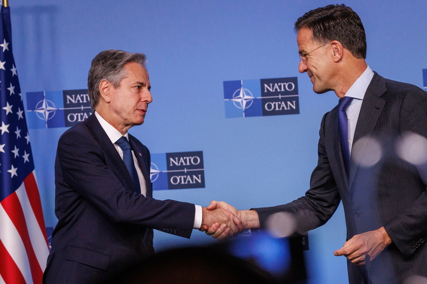 United States Secretary of State Antony Blinken meets with NATO Secretary General Mark Rutte and Allies in Brussels