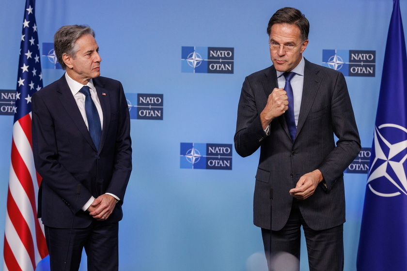 United States Secretary of State Antony Blinken meets with NATO Secretary General Mark Rutte and Allies in Brussels