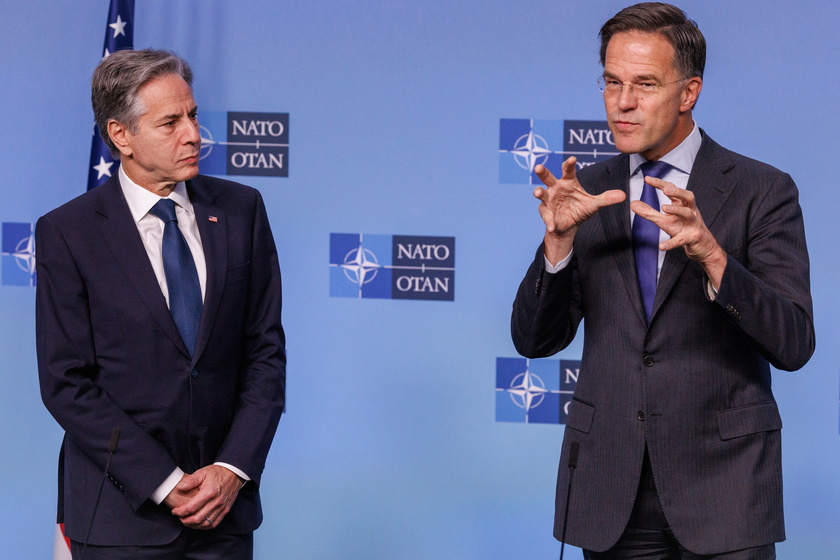 United States Secretary of State Antony Blinken meets with NATO Secretary General Mark Rutte and Allies in Brussels